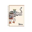 3700572765525-Kiub - Carnet à dessin spiralé A5 - éléphants curry-P_405118528_1-0
