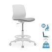 3700339918607-Siege technique LYNA - tabouret assis-debout - hauteur réglable - repose-pieds - gris/bla-P_405120007_1-0