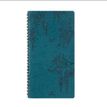 Agenda de poche Primrose - 1 semaine sur 2 pages - 9,5 x 17,5 cm - bleu vert - Oberthur