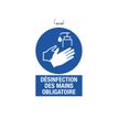 3130630671190-Exacompta - Panneau de signalisation adhésif - Désinfection des mains obligatoire - 230 -P_405121348_4-0