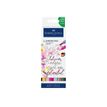 4005401645245-Faber-Castell Goldfaber Aqua - 6 Feutres double pointe - noir, jaune de cadmium, rose violet moyen, rose pâle, vert de c-P_405124207_5-0