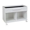 3483600202222-Rangement bas mobile SUNDAY - L80 x H59 x P42 - 1 tiroir+ 2 cases - blanc graphic-P_405124457_1-0