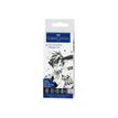 4005401671244-Faber-Castell Pitt Artist Pen Mangaka - Pack de 6 feutres à l'encre de Chine - noir-P_405125102_1-1