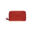 0404051271455-Porte-monnaie double fermeture éclair Savannah - rouge - label M-P_405127145_1-0