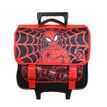 3666311013091-Cartable à roulettes Spiderman 38 cm - 2 compartiments - rouge - Bagtrotter-P_405128847_1-0