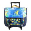 3666311010007-Cartable à roulettes Phileas Dinosaure 38 cm - 2 compartiments - bleu - Bagtrotter-P_405128965_1-0