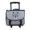 3663842007766-Cartable réversible à roulettes Bear 38 cm - 2 compartiments - ourson - Pol Fox-P_405129106_1-0