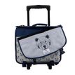 3663842007766-Cartable réversible à roulettes Bear 38 cm - 2 compartiments - ourson - Pol Fox-P_405129106_4-3
