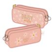 Trousse rectangulaire KIP Daisy - 2 compartiments - rose poudré - Kid'Abord