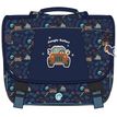 Cartable KIP Jungle 36 cm - 2 compartiments - bleu - Kid'Abord