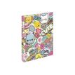 3664447144177-oberthur - classeur à anneaux - pour A4 - kawaii patches-P_405131846_1-0