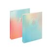 3664447144535-Oberthur - classeur à anneaux - pour A4 - capacité : 40 feuilles - love life - rose gold-P_405131885_1-0