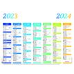 Calendrier Arc en Ciel - 7 mois par face - 21 x 27 cm - Oberthur