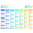3664447138480-Calendrier Arc en Ciel - 7 mois par face - 43 x 55 cm - Oberthur-P_405132151_1-0