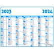 Calendrier Classique - 7 mois par face - 32 x 42 cm - Oberthur