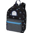 3664447148694-Petit Sac à dos Kickers Boy - 1 compartiment - noir et gris chine - Oberthur-P_405132381_1-0