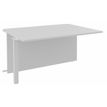 Banque d'accueil Module intermédiaire PMR OLA - L100 x H72,5 x P115 cm - structure blanc perle, plateau blanc perle