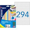 Apli Agipa - Etui A5 - 2940 Pastilles mauves - diamètre 8 mm - réf 114306