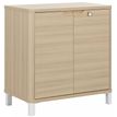 3483600819536-Rangement bas ABSOLU - L81 x H83 x P45 - 2 portes - Chêne structuré-P_405137461_1-0