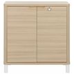 3483600819536-Rangement bas ABSOLU - L81 x H83 x P45 - 2 portes - Chêne structuré-P_405137461_2-1