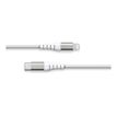 3571211493693-Force Power Lite -  Câble renforcé - USB-C - Lightning - 1.2 m - 3A - Blanc - Garanti à-P_405141713_2-0