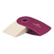 9556089824118-Faber-Castell - Gomme Sleeve Mini - Avec étui de protection pivotant - Blanc-P_405145768_2-1