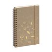 3660942082341-Agenda de poche spiralé Végétal Espace 16S - 1 semaine sur 2 pages -  9 x 16 cm - kraft-P_405147071_1-0