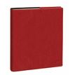 Agenda Marlow Executif Prestige avec répertoire - 1 semaine sur 2 pages - 16 x 16 cm - rouge bordeaux - Quo Vadis