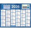 3592930026429-Calendrier bancaire année civile BOUCHUT "205 Bleu" 13,5 x 17, 5 cm coloris bleu 70 %--1