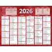 3592930026436-Calendrier bancaire année civile BOUCHUT "205 Rouge" 13,5 x 17,5 cm coloris rouge 70 %--0