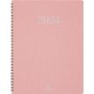 Agenda Galway - 1 semaine sur 2 pages - 22 x 30 cm - rose - Oberthur