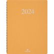 Agenda Galway - 1 semaine sur 2 pages - 22 x 30 cm - moutarde - Oberthur