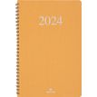 Agenda Galway - 1 semaine sur 2 pages - 19 x 24,5 cm - moutarde - Oberthur