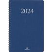 Agenda Galway - 1 semaine sur 2 pages - 19 x 24,5 cm - bleu marine - Oberthur