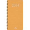 Agenda de poche Galway - 1 semaine sur 2 pages - 9,5 x 17 cm - moutarde - Oberthur