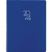 Agenda à spirale Portland - 1 semaine sur 2 pages - 22 x 30 cm - bleu - Oberthur