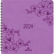 3664447157405-Agenda à spirale Primrose - 1 semaine sur 2 pages - 16 x 16 cm - lilas - Oberthur-P_405149149_1-0