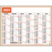 Calendrier Classique - 6 mois par face - 32 x 42 cm - Oberthur