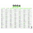 3664447154756-Calendrier Fluo - 7 mois par face - 32 x 42 cm - vert - Oberthur-P_405149393_2-1
