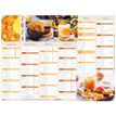 Calendrier Fruits - 6 mois par face - 32 x 42 cm - Oberthur