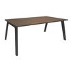 3253310300637-Bureau STEELY Manager - L180 x P100 x H72,5 cm - plateau imitation noyer - pieds carbone-P_405150769_1-0
