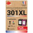 3584770130213-Cartouche compatible HP 301XL - Pack de 2 - noir, cyan, magenta, jaune - Uprint-P_405150783_1-0