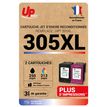 3584770130244-Cartouche compatible HP 305XL - Pack de 2 - noir, cyan, magenta, jaune - Uprint-P_405150786_1-0