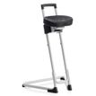3660916008674-Siège technique - tabouret assis-debout - piètement blanc - assise noire-P_405150842_1-0
