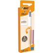 3086123693265-BIC 4 Couleurs - Stylo bille 4 couleurs - bois - bleu, rouge, vert, noir - 1 mm - moyen - -P_405150847_1-0