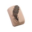 8718503972442-LaDot - Pierre pour tatouage éphémère - en céramique - taille M (2 x 4 cm) - plume -P_405151657_2-0