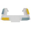 3253310542860-Banque d'accueil OLA - Ensemble composé de modules hauts(x2) + PMR + retours (x2) + tablettes (x2) jaune + (x2) bleu - -P_405152537_3-2