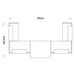 3253310542860-Banque d'accueil OLA - Ensemble composé de modules hauts(x2) + PMR + retours (x2) + tablettes (x2) jaune + (x2) bleu - -P_405152537_5-4