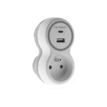 3545411907328-Zenitech - Multiprise 1 Prise + 2 Chargeurs USB A+C - 16A +2.1A - Blanc-P_405152728_1-0