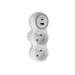 3545411907335-Zenitech - Biplite - 2 Chargeurs USB A+C - 16A+2.1A - Blanc-P_405152729_1-0